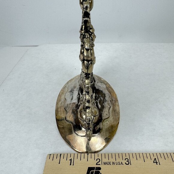 Vintage Godinger Silver Art Christmas Tree Candle Holder Silver-Plated 10" - Picture 11 of 11